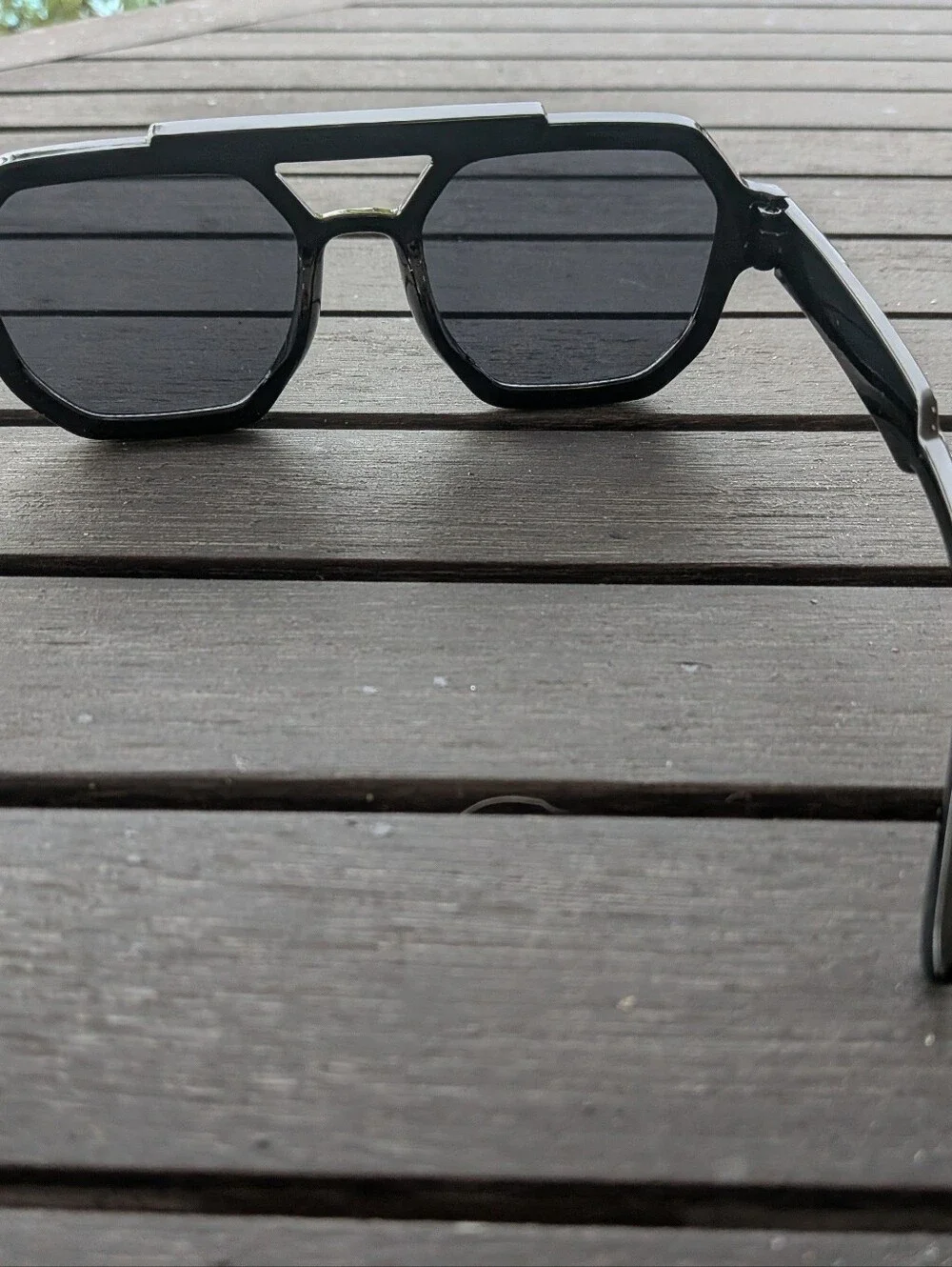 Black Modern Aviator Women's Sunglasses - European Style